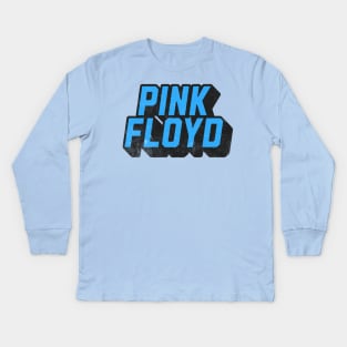 Pink Under Blue Kids Long Sleeve T-Shirt